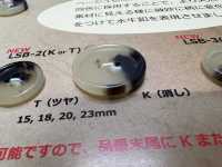 LSB2 乳白色動物角四孔樹脂紐扣[羈扣] Osaka Plastic Industries（DAIYA BUTTON） 更多照片