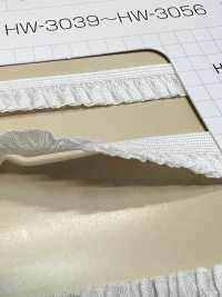 HW-3040 尼龍褶邊彈力帶[緞帶、帶、繩子] 無製造商名 更多照片