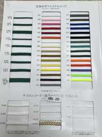 K-401 色織聚酯纖維繩子， 8股，中等粗細[緞帶、帶、繩子] RIVER 更多照片