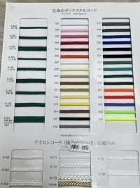 K-402 粗8股聚酯纖維色織繩子[緞帶、帶、繩子] RIVER 更多照片