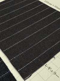 810-YWG 針條紋條紋丹寧布11盎司[布料] 吉和織物 更多照片