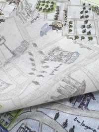 DP-5000-5 60精紡細布數位印刷地圖設計[布料] HOKKOH北高 更多照片