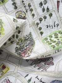 DP-5000-5 60精紡細布數位印刷地圖設計[布料] HOKKOH北高 更多照片