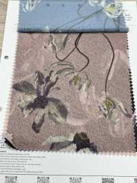 7026-440-1 熔合豚平針織物轉印印花，飄逸花朵[布料] HOKKOH北高 更多照片