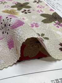 KKP2338-D-NSAKURA 二子絲縐活潑櫻花[布料] 小紋工房(宇仁纖維) 更多照片