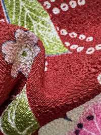 KKP2338-D-UMENIHITTA 二子絲縐李子和引田[布料] 小紋工房(宇仁纖維) 更多照片