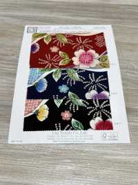 KKP2338-D-UMENIHITTA 二子絲縐李子和引田[布料] 小紋工房(宇仁纖維) 更多照片