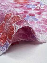 KKP2338-D-MAIZAKURA 二子絲縐櫻花舞[布料] 小紋工房(宇仁纖維) 更多照片