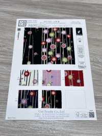 KKP2338-D-YTSUBAKI 二子絲縐夢椿[布料] 小紋工房(宇仁纖維) 更多照片