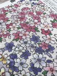 KKP2338-DJ-523A 絲縐Chirimen®[布料] 小紋工房(宇仁纖維) 更多照片