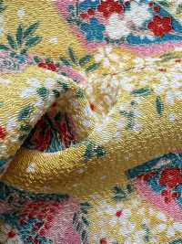 KKP2338-DK-89A 絲縐Chirimen®[布料] 小紋工房(宇仁纖維) 更多照片