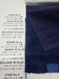 N4400-ID 21W Mijinkoruten Indigo[布料] 雲井美人（中部別珍） 更多照片