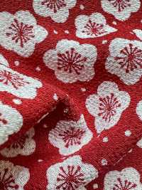 KKP3338-D-UMEARARE Futako 絲縐梅果[布料] 小紋工房(宇仁纖維) 更多照片