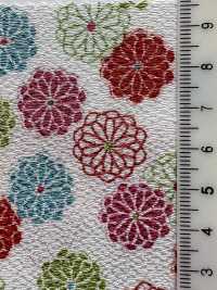 KKP2338-D-HAIKARA 二子絲縐廢小菊[布料] 小紋工房(宇仁纖維) 更多照片