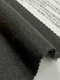 OJE253343 棉麻苧麻苧麻人字紋復古水洗加工[布料] 小原屋纖維 更多照片