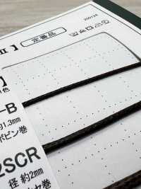 8SCR-B 1.3毫米矽膠塗層繩子[緞帶、帶、繩子] Cordon 更多照片