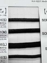 SSCF-01(M) 5.6毫米矽膠塗層繩子[緞帶、帶、繩子] Cordon 更多照片