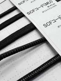 SSCR-01(S) 4毫米矽膠塗層繩子，帶芯[緞帶、帶、繩子] Cordon 更多照片