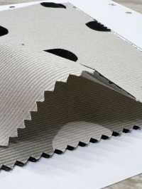 7026-1720-6 21W燈芯絨手繪圓圈[布料] HOKKOH北高 更多照片