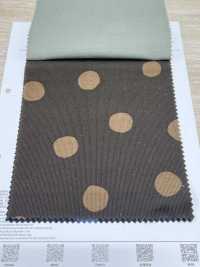 7026-1720-6 21W燈芯絨手繪圓圈[布料] HOKKOH北高 更多照片