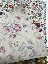 4026-1755-2 21W燈芯絨花朵和鳥類[布料] HOKKOH北高 更多照片