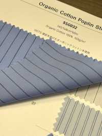 5SG032 有機棉府綢條紋[布料] CHAMBRAY 更多照片