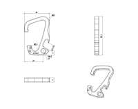 HH140 Altica傾斜頭登山扣[扣和鉤子] 更多照片