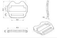 HH060-A Altica 傾斜頭臀扣[扣和鉤子] 更多照片