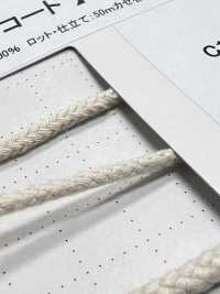 C2 天然材質繩第一部分 棉質 2條帶芯圓繩 3.0毫米[緞帶、帶、繩子] Cordon 更多照片