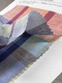 35530 60支線棉麻精紡細布麻格紋[布料] SUNWELL 三維爾 更多照片