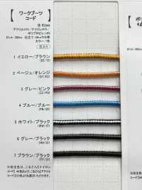 WBC 工裝靴繩子，圓形鞋帶，3.0毫米[緞帶、帶、繩子] Cordon 更多照片