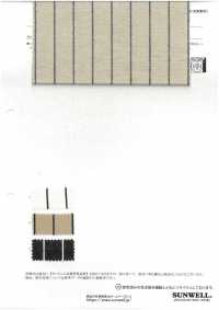 14431 20支線棉/絲質混紡滾邊條紋山核桃條紋[布料] SUNWELL 三維爾 更多照片