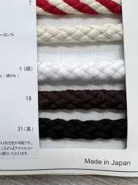 10-AC 10毫米圓形電源線[緞帶、帶、繩子] Cordon 更多照片