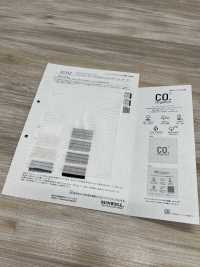 35532 Cordot Organics®️ 50線巴厘紗式水洗加工橫條紋[布料] SUNWELL 三維爾 更多照片