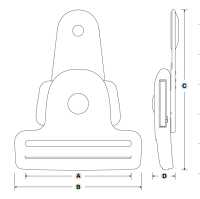 IB-KTK YKK IB-KTK 側開式 50mm[扣和鉤子] YKK拉鍊 更多照片