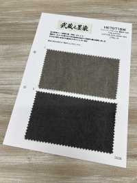 HK7071BW 武藏野墨染棉麻牛津牛津，黑色染色，OW[布料] 古山 更多照片