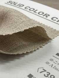 B7395Z 亞麻質感利諾布雷布彈性半折[布料] VANCET 更多照片
