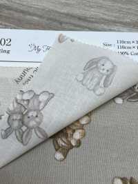 AP62202 我的毛茸茸朋友動物坯布（圓形）[布料] Cosmo Textile 更多照片