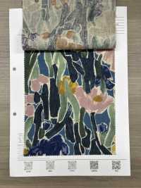 8026-1790-2 麻坯布藝術植物印花[布料] HOKKOH北高 更多照片