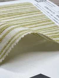 KYC447-1 麻色織條紋楊柳 （高島 Chijimi）[布料] 小紋工房(宇仁纖維) 更多照片