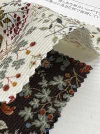 19187 燈芯絨襯衫，飾有鳥和花圖案[布料] SUNWELL 三維爾 更多照片