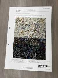 19187 燈芯絨襯衫，飾有鳥和花圖案[布料] SUNWELL 三維爾 更多照片