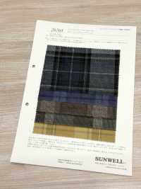 26268 多臂提花燈芯絨格紋[布料] SUNWELL 三維爾 更多照片