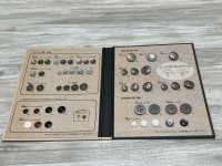 M375 復古風格的金屬紐扣，帶有邊框。[羈扣] DAIYA BUTTON 更多照片
