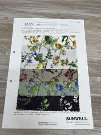 28120 麻坯布印花，天使柔滑布料 SUNWELL 三維爾 更多照片