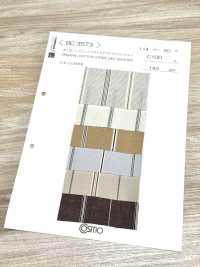 BC3573 有機棉條紋，水洗加工[布料] Cosmo Textile 更多照片