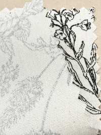 850544 未漂白棉質平紋布，植物韻律野花圖案[布料] VANCET 更多照片