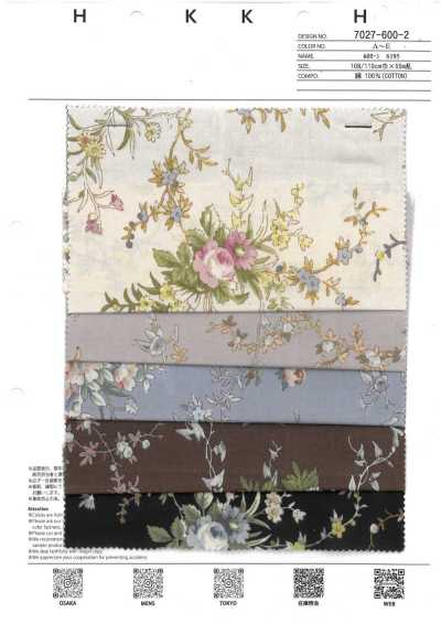 7027-600-2 60 精紡細布 6195 復古花