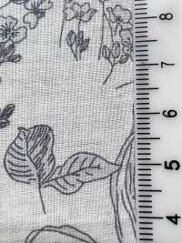 7027-615-1 60精紡細布9088 線描植物[布料] HOKKOH北高 更多照片