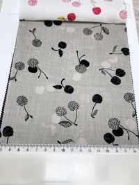 7027-616-2 60精紡細布 9088 刺繡櫻桃[布料] HOKKOH北高 更多照片
